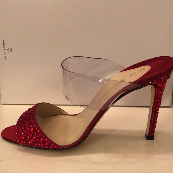 Max Kibardin - PVC/Crystal Heels in Red, Size 39 - Picture 2 of 4